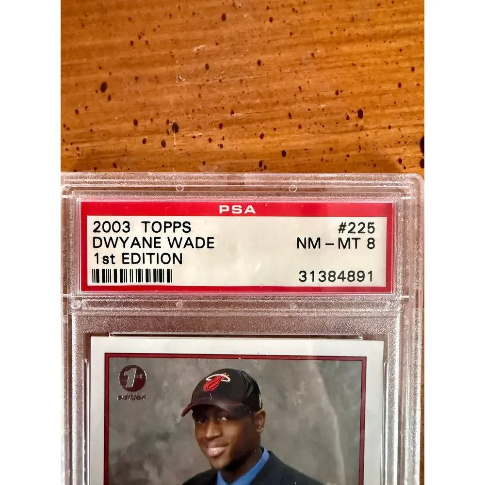 2003-04 Topps 1st Edition Dwyane Wade #225 Rookie RC PSA 8 Miami Heat